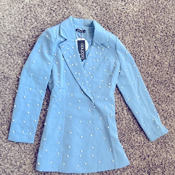 🔸Pearl blazer dress🔸 prettylittlethings ohpolly boohoo - Picture 6 of 6